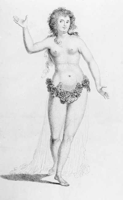 Miss Chudleigh (1720-88) in der Rolle der Iphigenie auf dem Maskenball des venezianischen Botschafters von English School